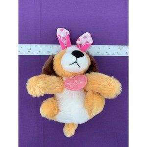 Unbranded Dog Cream Brown with Bunny Ears 6" Plush Stuffed Animal